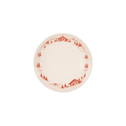 Assiette creuse Alpages rouge 22cm (lot de 6)