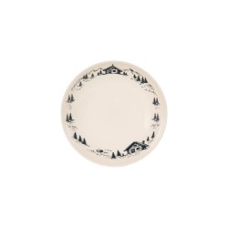 Assiette creuse Alpages noir 22cm (lot de 6)