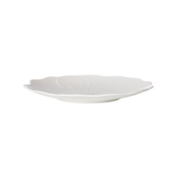 Assiette plate Dahlia blanche 27 cm (lot de 6)