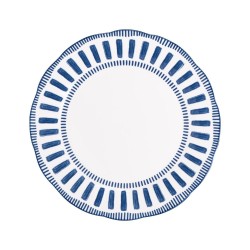 Assiette creuse Napoli bleue 22 cm (lot de 6)