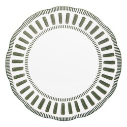 Assiette plate Napoli verte 27 cm (lot de 6)