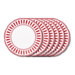 Assiette plate Napoli rouge...
