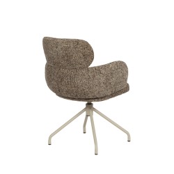 Fauteuil de bureau pivotant en tissu 360