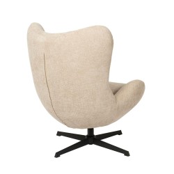 Fauteuil Austin beige en tissu