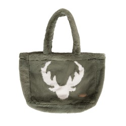Tote bag Luxe cerf kaki 35x45 cm