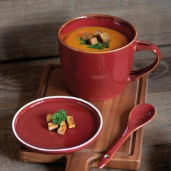 Bol à soupe Elyas rouge 75 cl