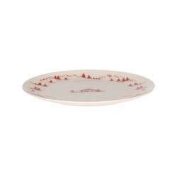 Plat rond Alpages rouge 32cm