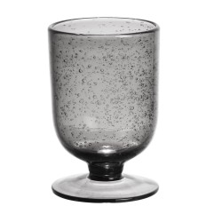 Verre à pied Gordes Bullé 25 cl gris (lot de 6)