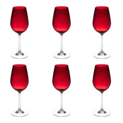 Verre à pied rouge Santa 35...