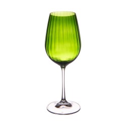 Verre à pied vert Santa 35 cl (lot de 6)