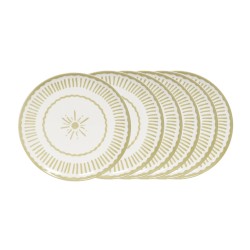 Assiette plate Tamara verte 27 cm (lot de 6)