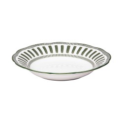 Assiette creuse Napoli verte 22 cm (lot de 6)