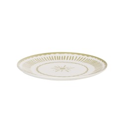 Assiette plate Tamara verte 27 cm (lot de 6)