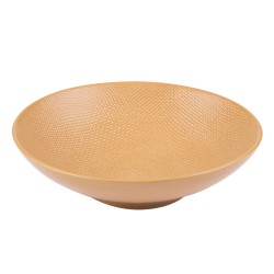 Assiette creuse Vésuvio safran 19 cm (lot de 6)