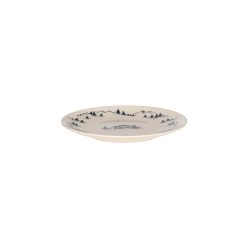 Assiette dessert Alpages noir 21 cm (lot de 6)