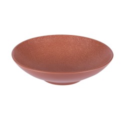 Assiette creuse Vésuvio terra 19 cm (lot de 6)