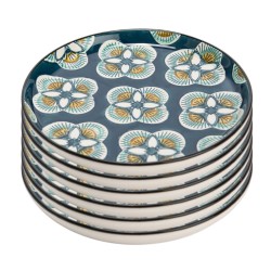 Assiette plate Imany bleu...