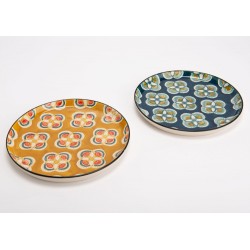 Assiette plate Imany bleu 26 cm - 5 dont 1 offerte (lot de 6)