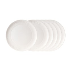 Assiette plate pétale blanc...