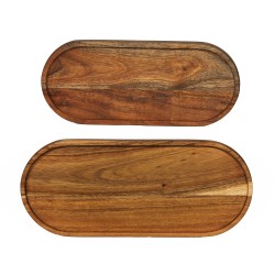 Lot de 2 plats ovales Seve...