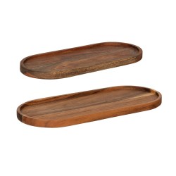 Lot de 2 plats ovales Seve 35x15 cm