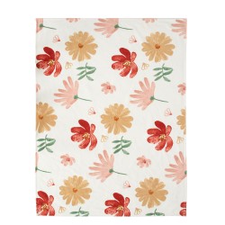 Plaid Lola imprimé fleurs 130x170 cm