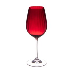 Verre à pied rouge Santa 35 cl (lot de 6)