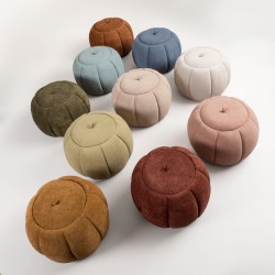 Pouf rond Pumpkin beige D...
