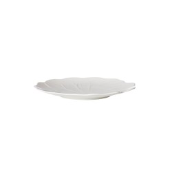 Assiette à dessert Dahlia blanche 23 cm (lot de 6)