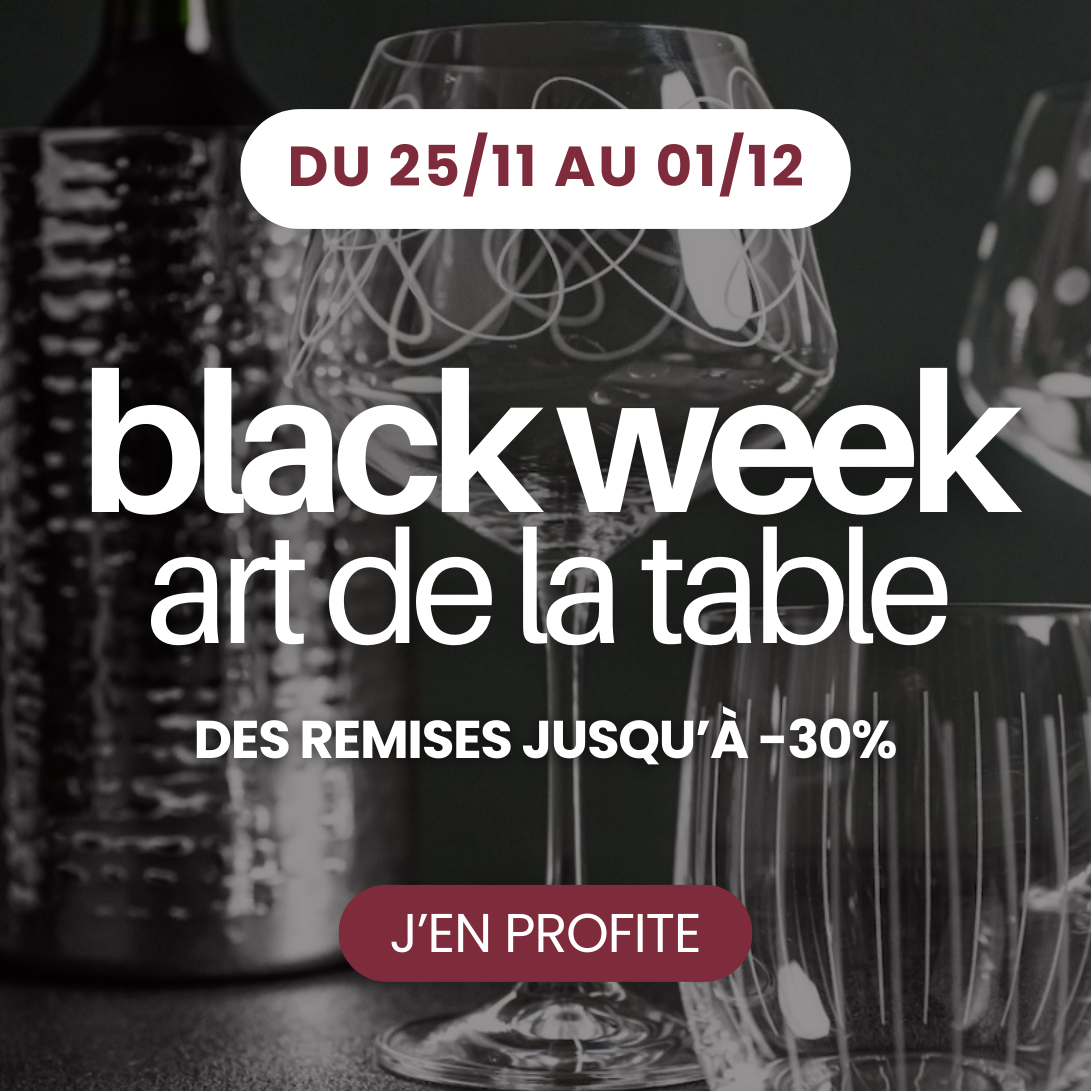 Découvrez la sélection Black Week art de la table